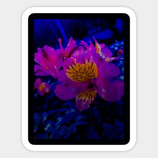 Fluorescent Flower Sticker